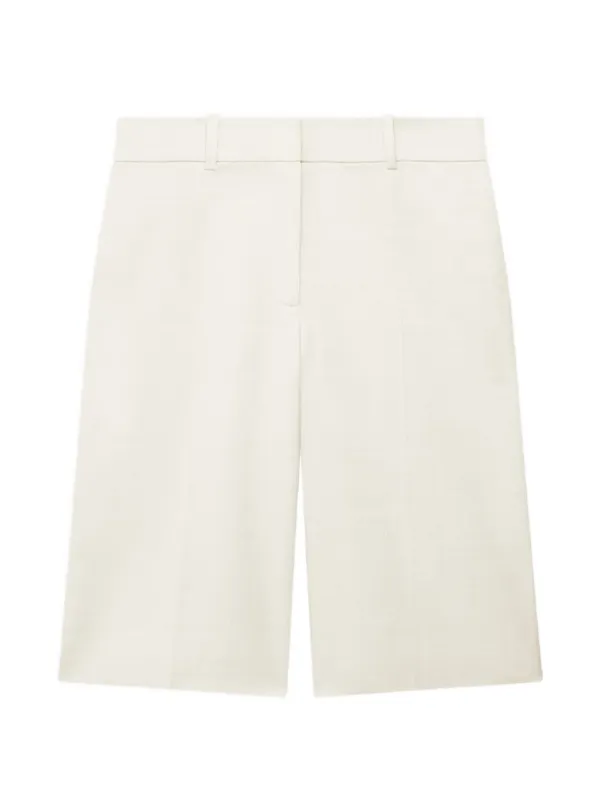 Another Tomorrow Bermuda Shorts in Neutrals