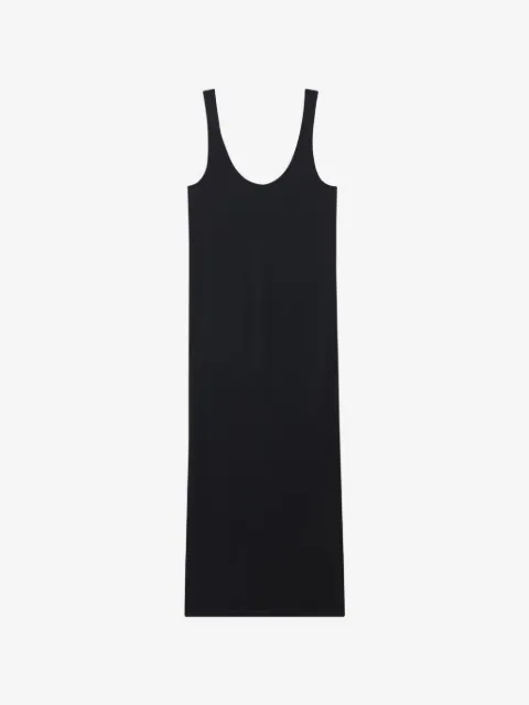 Another Tomorrow asymmetric seam-detail dress