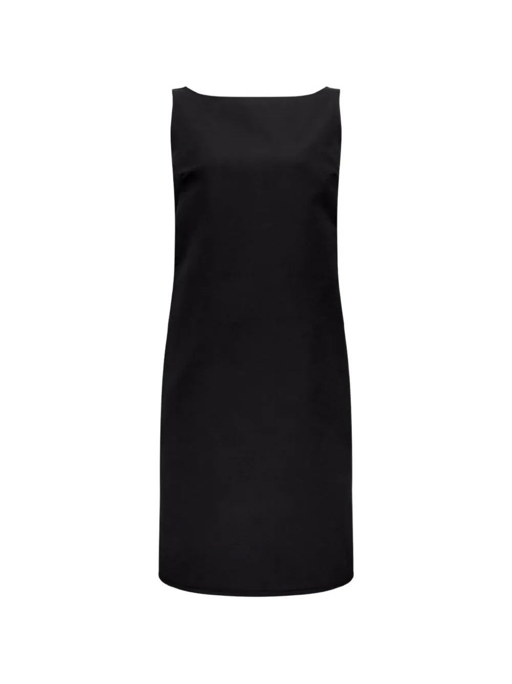 Another Tomorrow boat-neck scoop-back dress - Nero