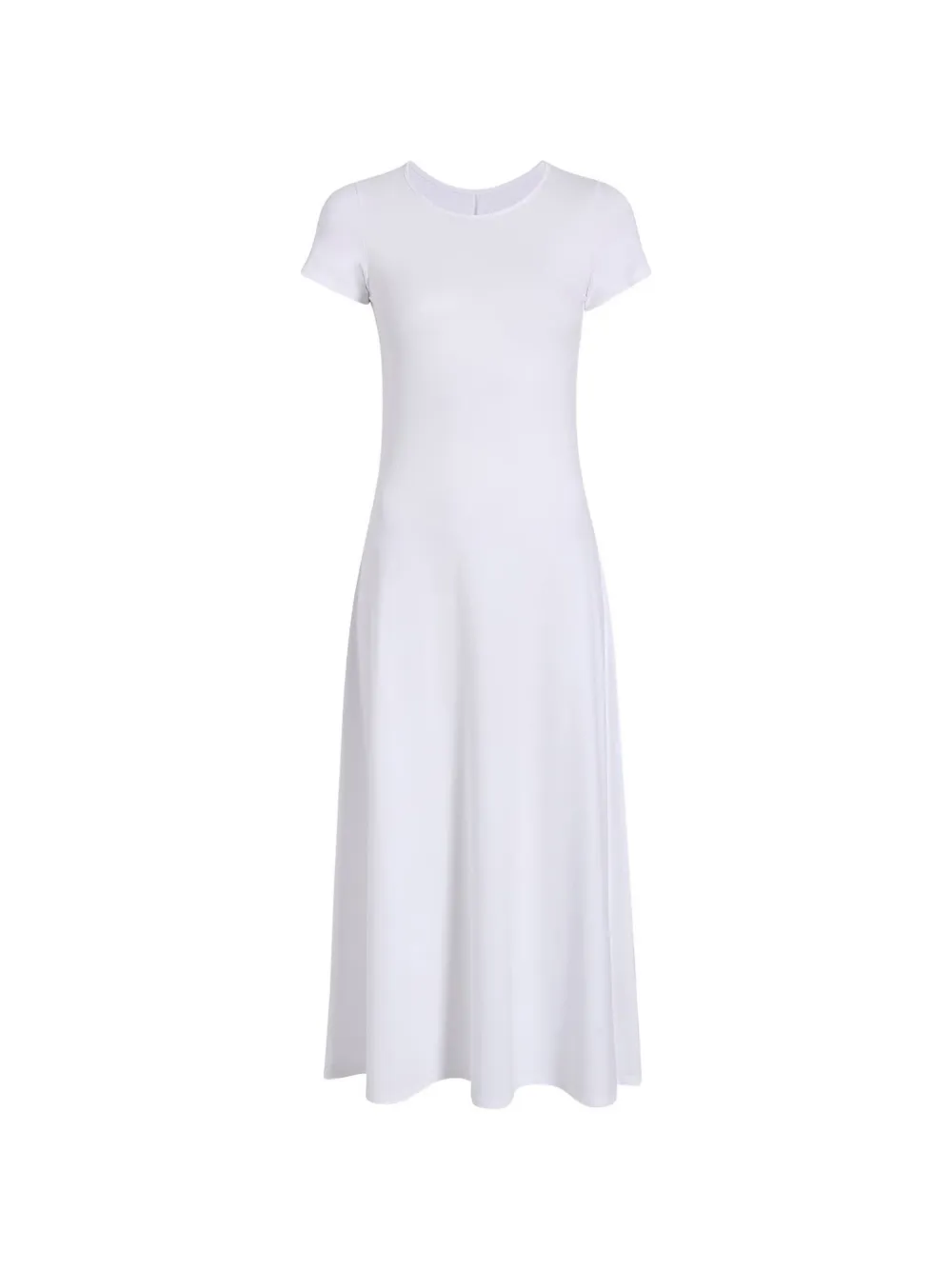 Another Tomorrow A-line fitted midi dress - Bianco