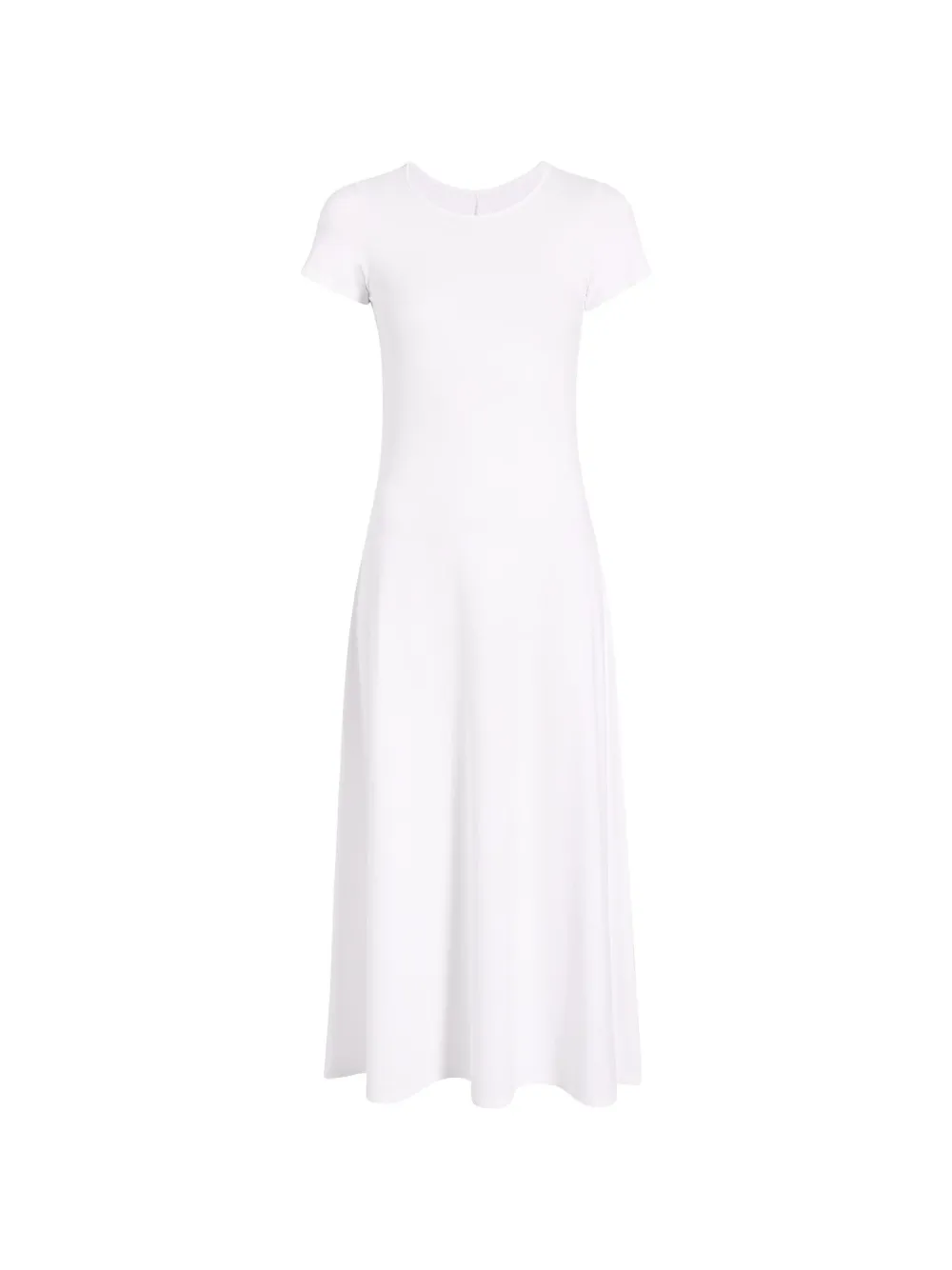 Another Tomorrow A-line fitted midi dress - Bianco