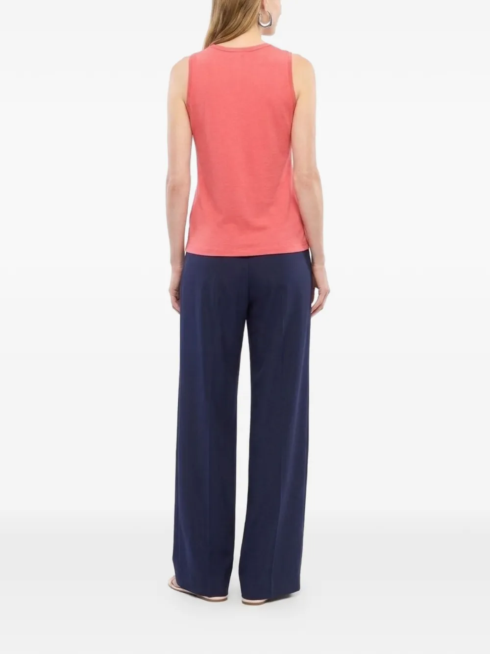 Another Tomorrow Sweater met pofmouwen Roze
