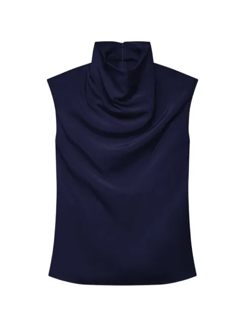 Another Tomorrow cowl-neck draped top