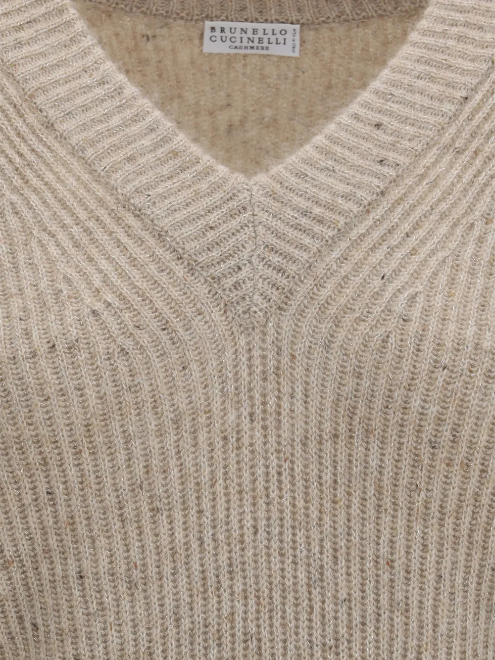 Brunello Cucinelli Ribgebreide trui Beige
