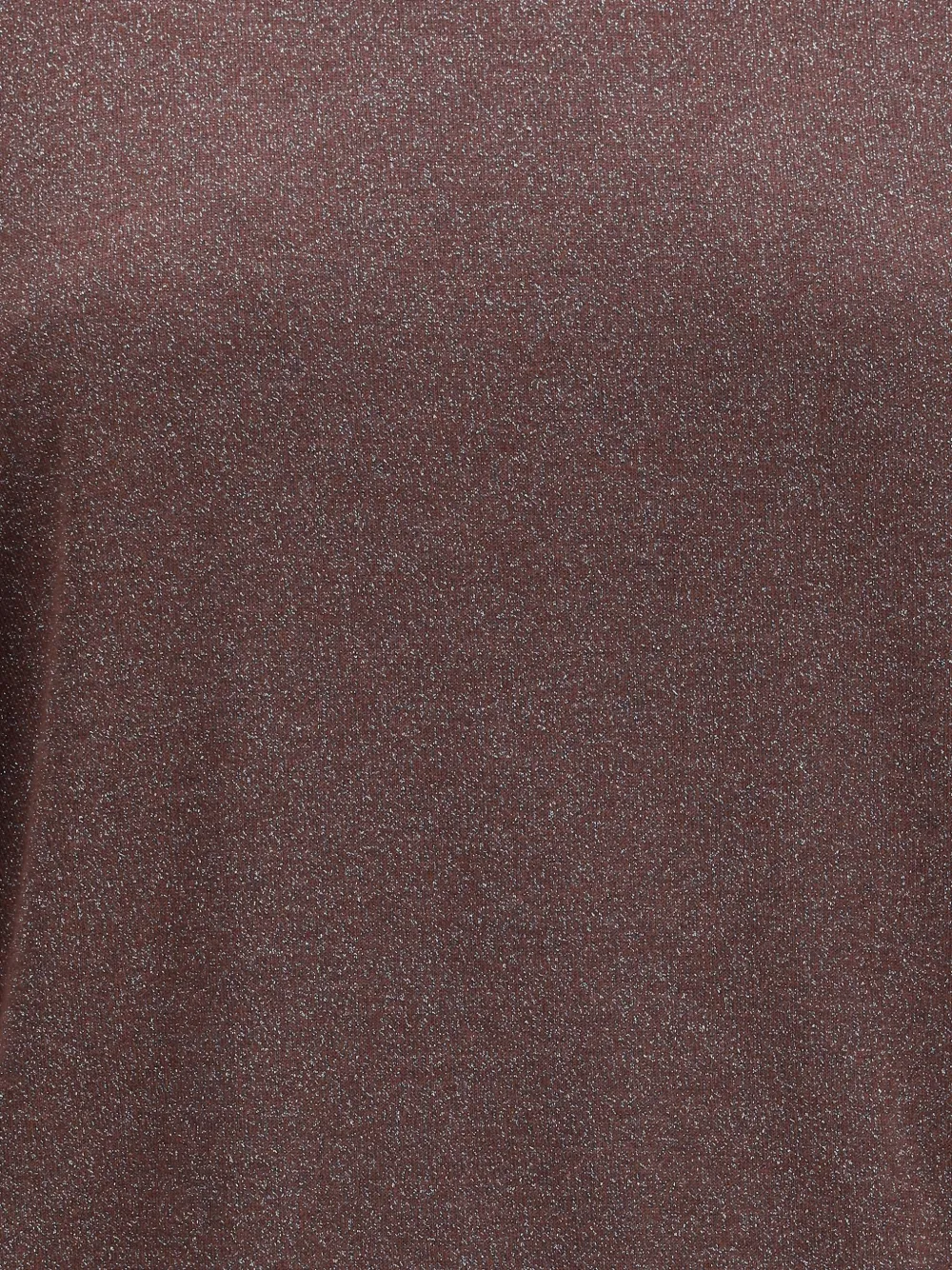 Brunello Cucinelli Trui met metallic-effect en korte mouwen Bruin
