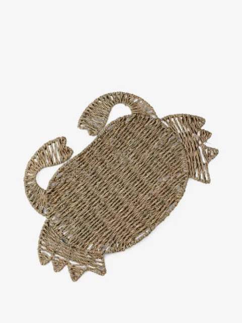 CU I SEEYOU crab-shape woven placemat (set of four)