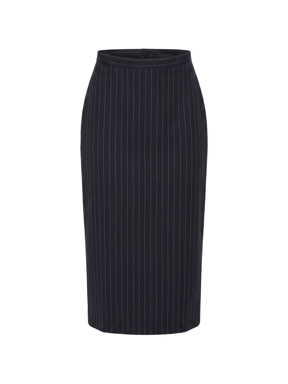 Givenchy pinstripe-pattern wool midi skirt - Blu