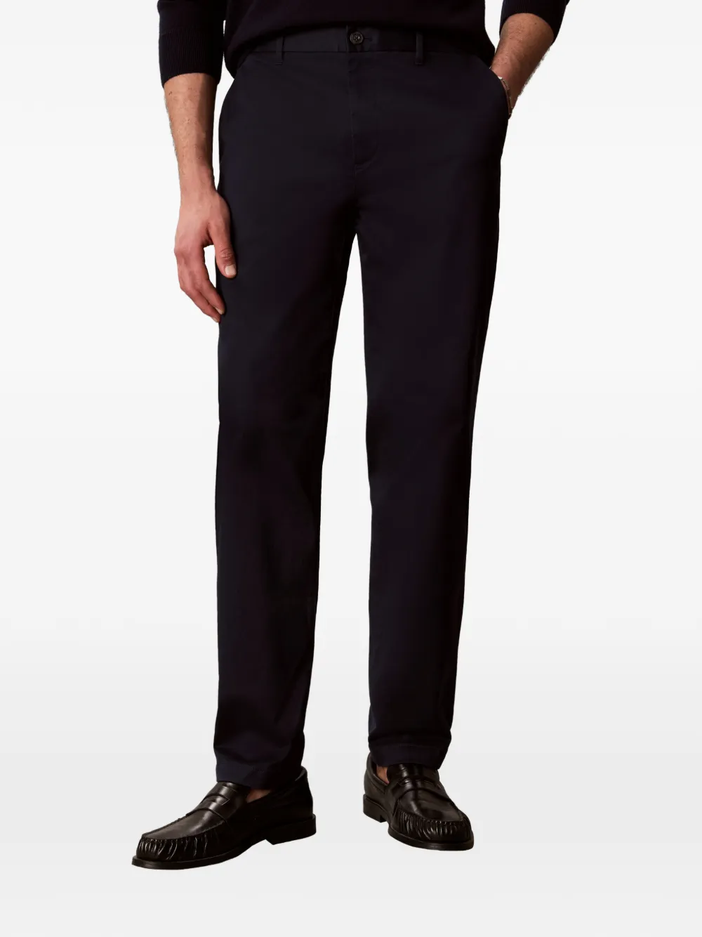 Calvin Klein Straight chino Blauw