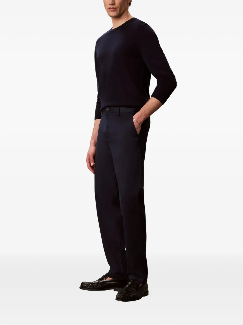 Calvin Klein Straight chino Blauw