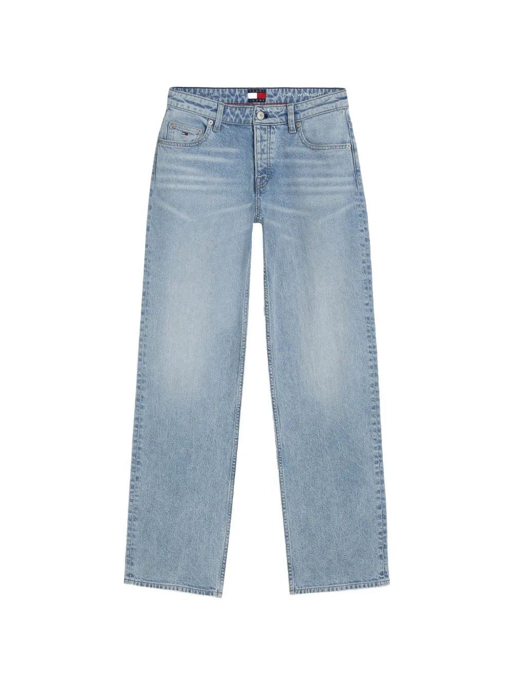 Tommy Hilfiger Sophie logo-patch jeans - Blau