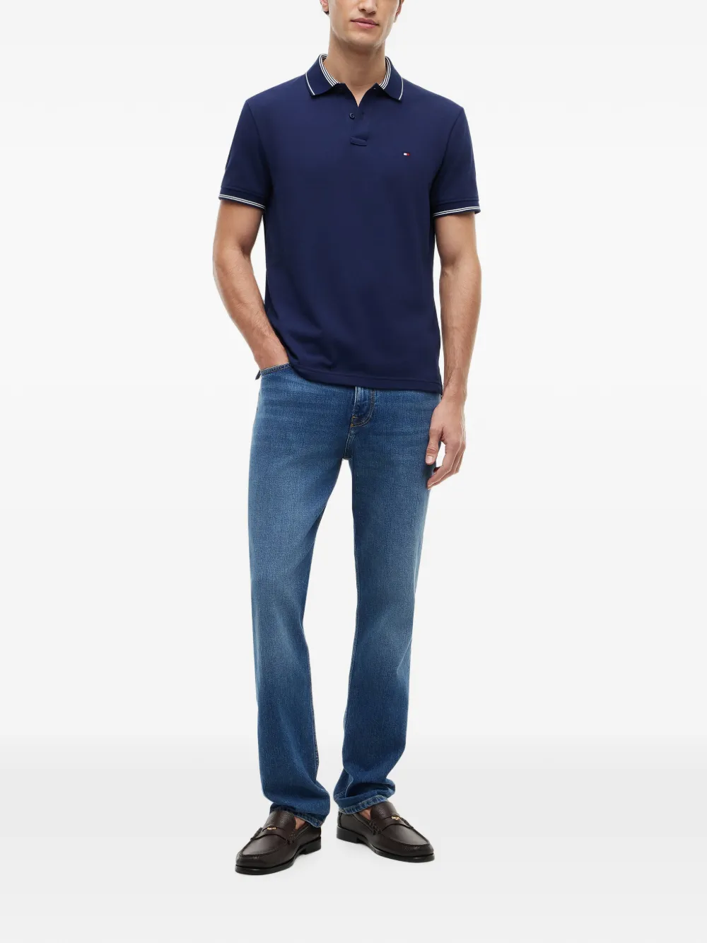 Tommy Hilfiger Poloshirt met korte mouwen Blauw