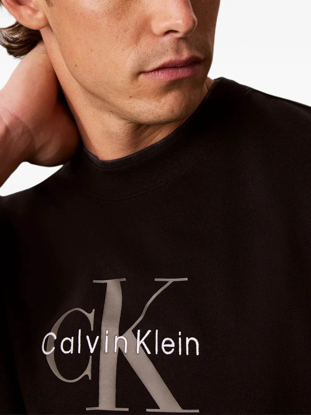 Calvin Klein Trui met logoprint Zwart