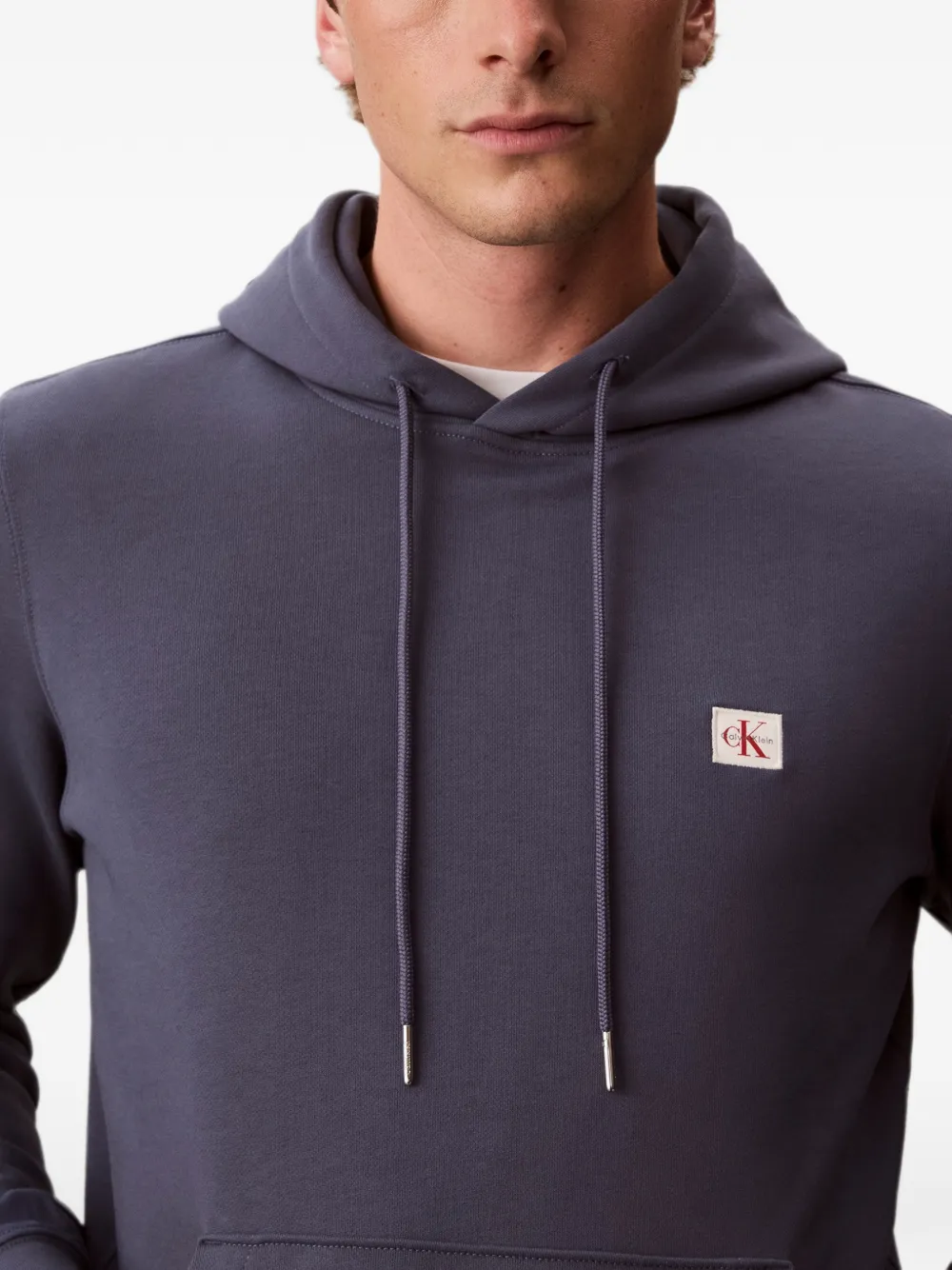 Calvin Klein Hoodie met logopatch Blauw
