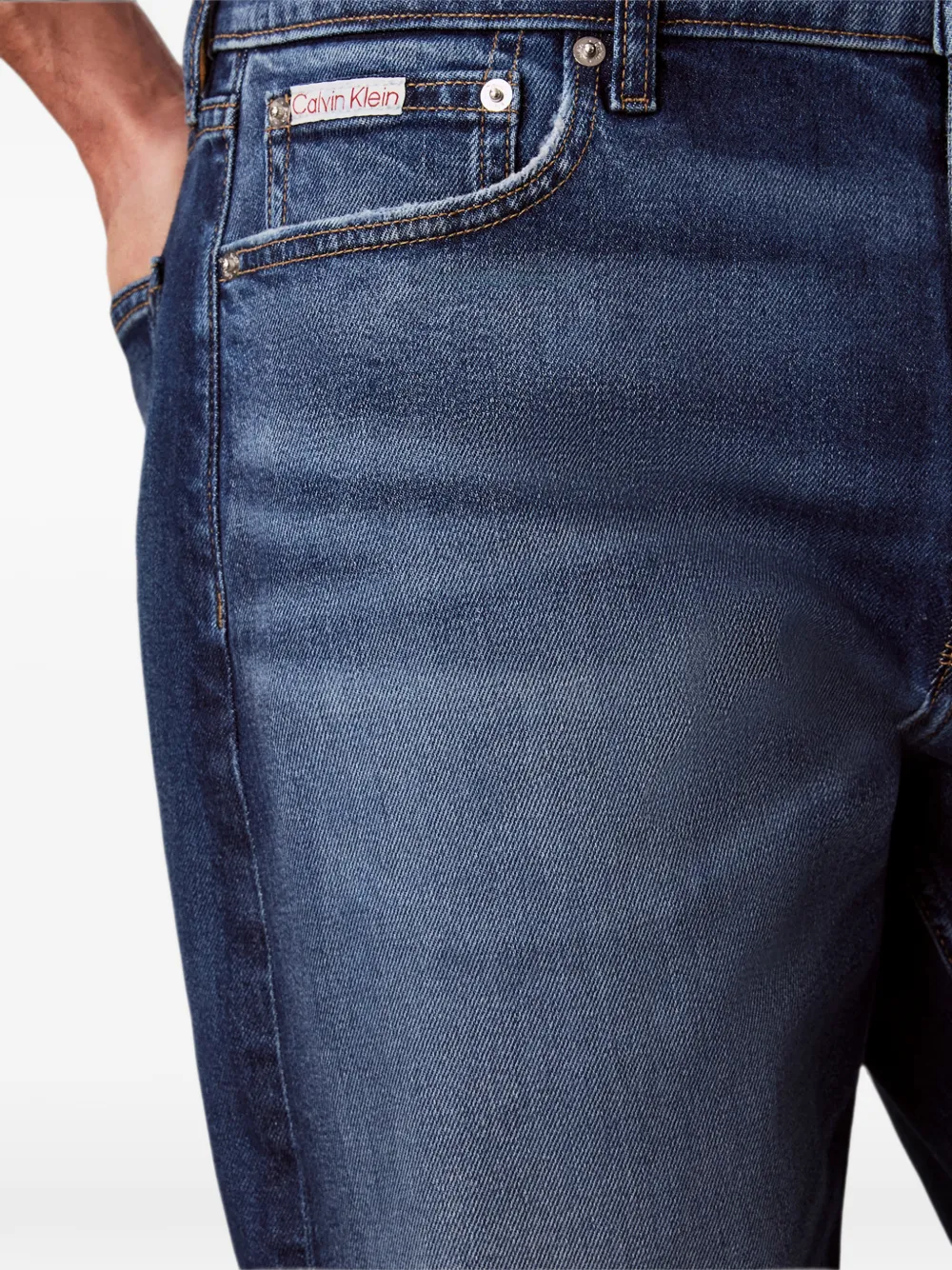 Calvin Klein Jeans met vervaagd effect Blauw