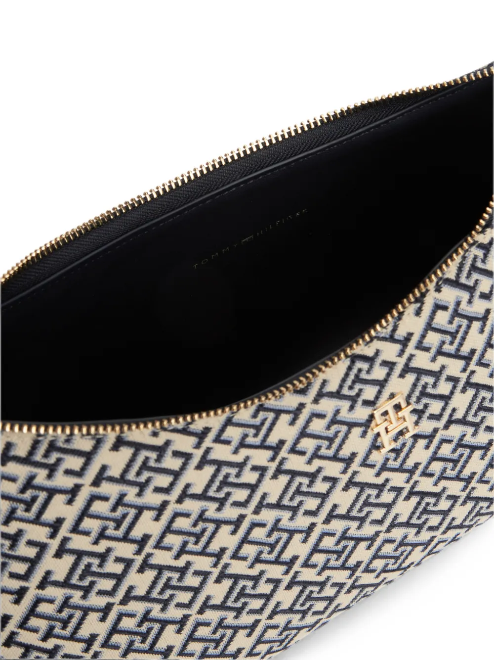 Tommy Hilfiger Schoudertas met monogram Beige