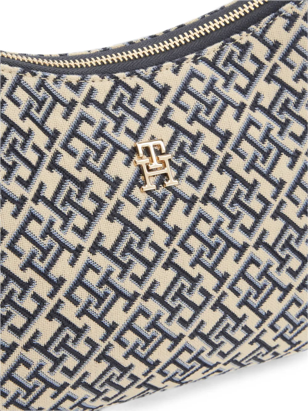 Tommy Hilfiger Schoudertas met monogram Beige