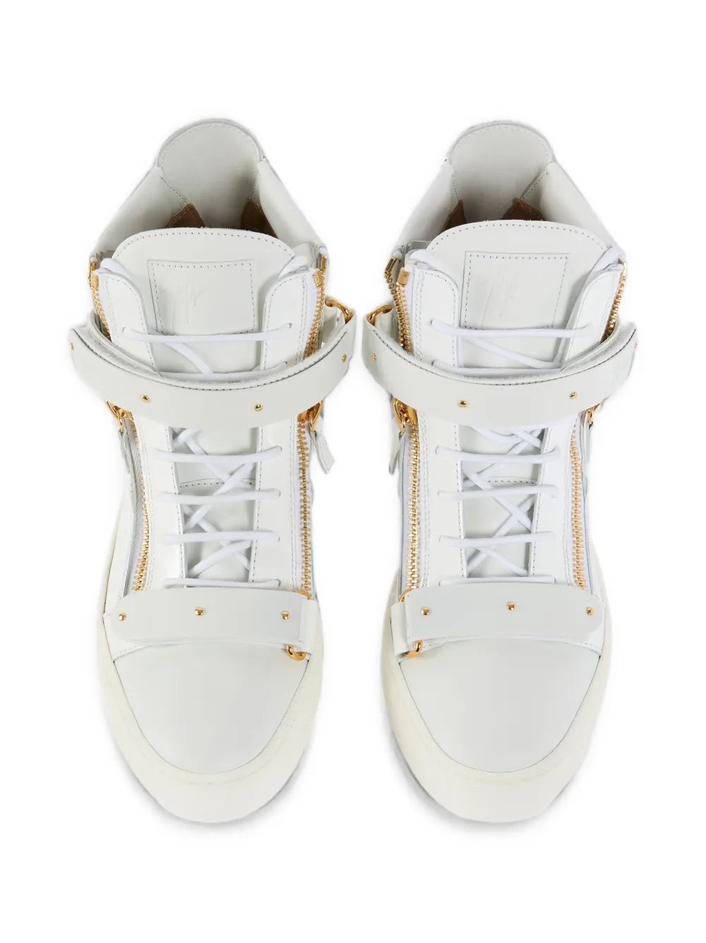 Giuseppe Zanotti Coby lakleren sneakers Wit