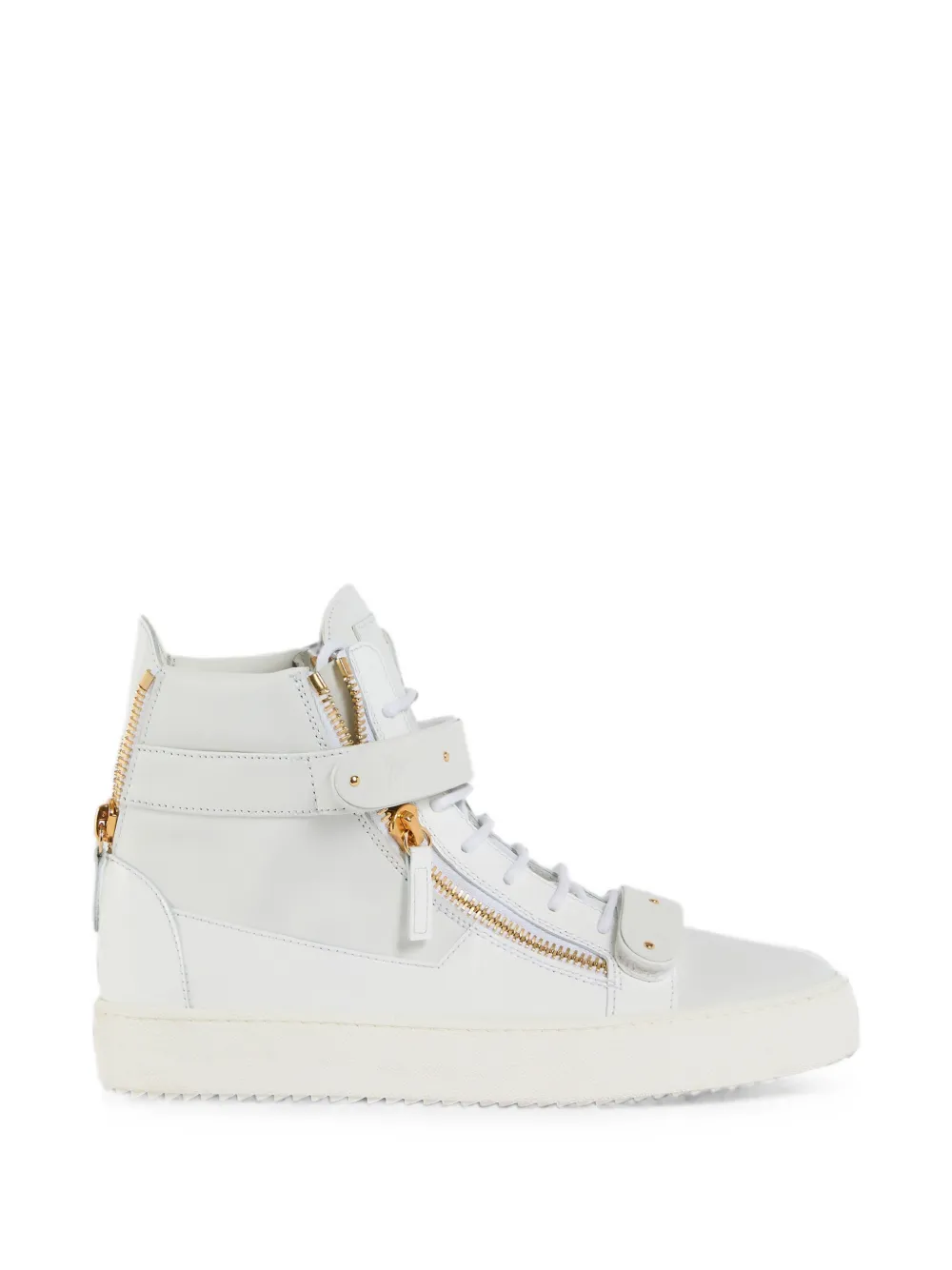 Giuseppe Zanotti Coby lakleren sneakers Wit