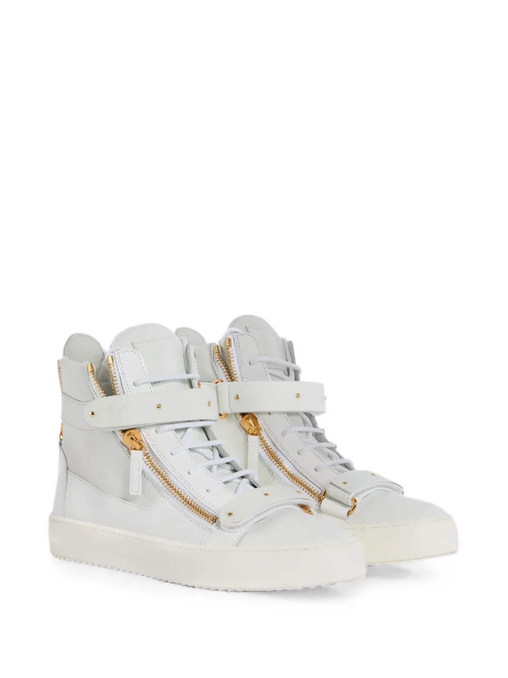 Giuseppe Zanotti Coby lakleren sneakers Wit