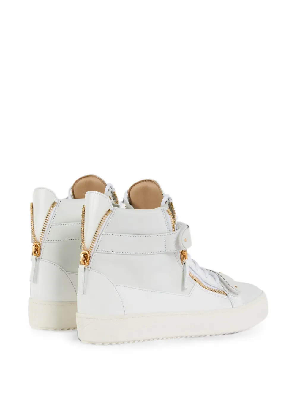 Giuseppe Zanotti Coby lakleren sneakers Wit