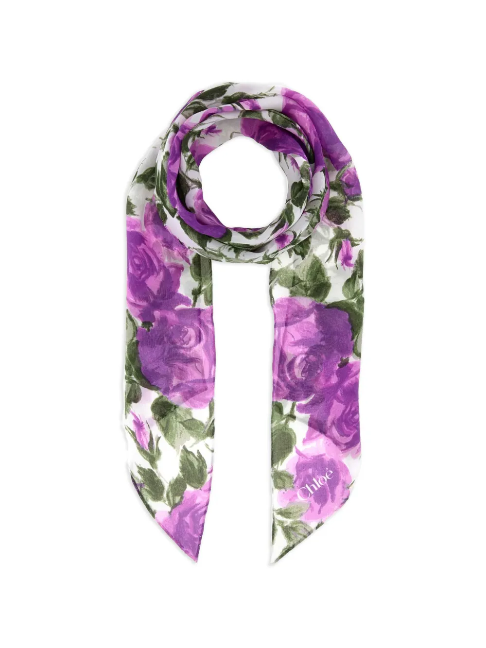 Chloé Sciarpa a fiori - Viola