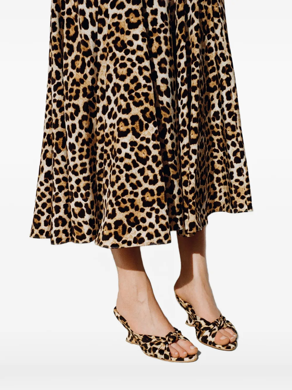Loeffler Randall Marsy leopard-print sandals Beige