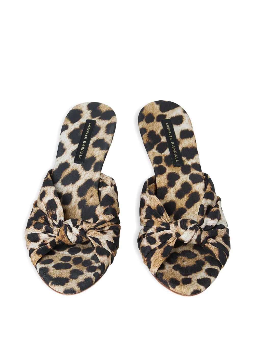 Loeffler Randall Marsy leopard-print sandals Beige