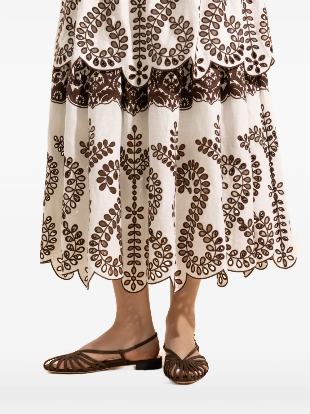 Loeffler Randall Devon cage sandals Bruin