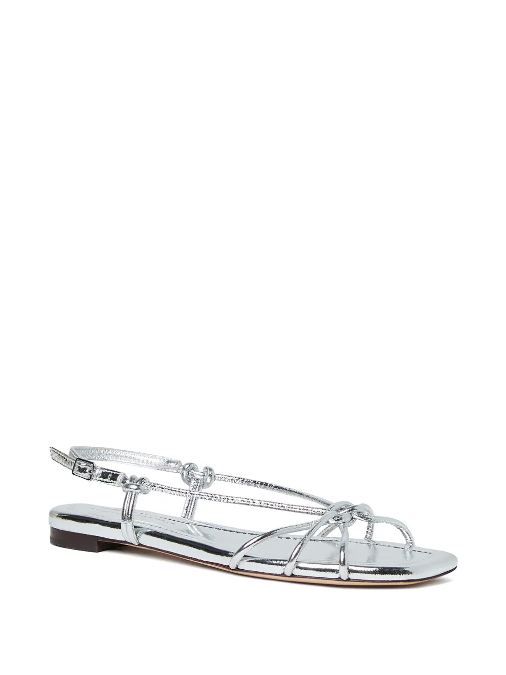 Loeffler Randall Karly metallic-effect sandals Zilver