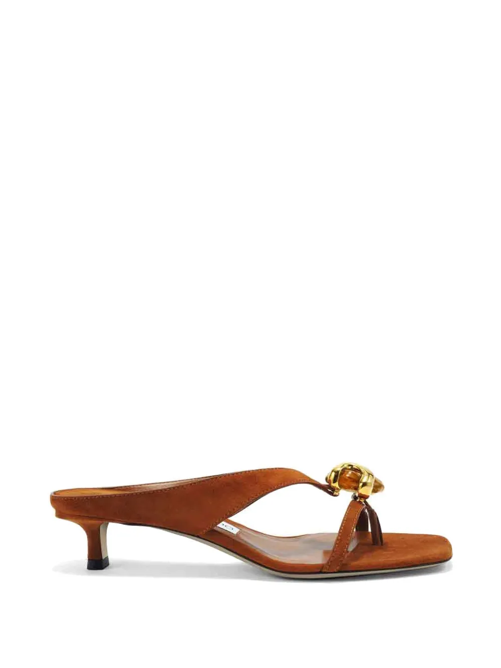 Jimmy Choo Emeri Embellished Sandals In Brown