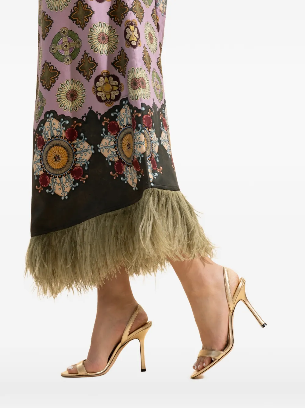 Jimmy Choo Jenn slingback sandals Goud