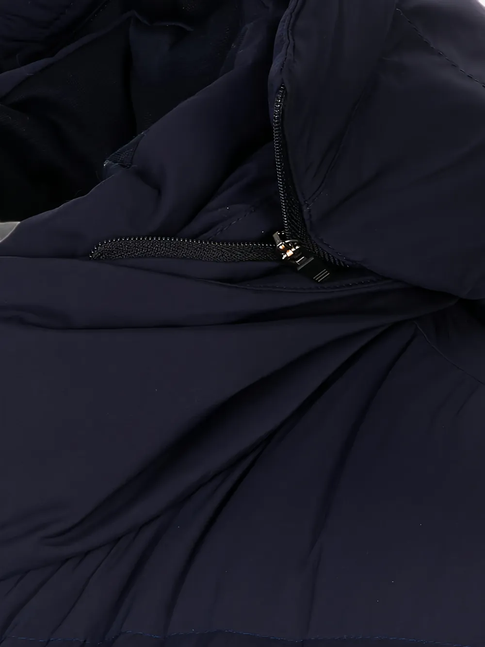 Kiton Gevoerd jack met capuchon Blauw