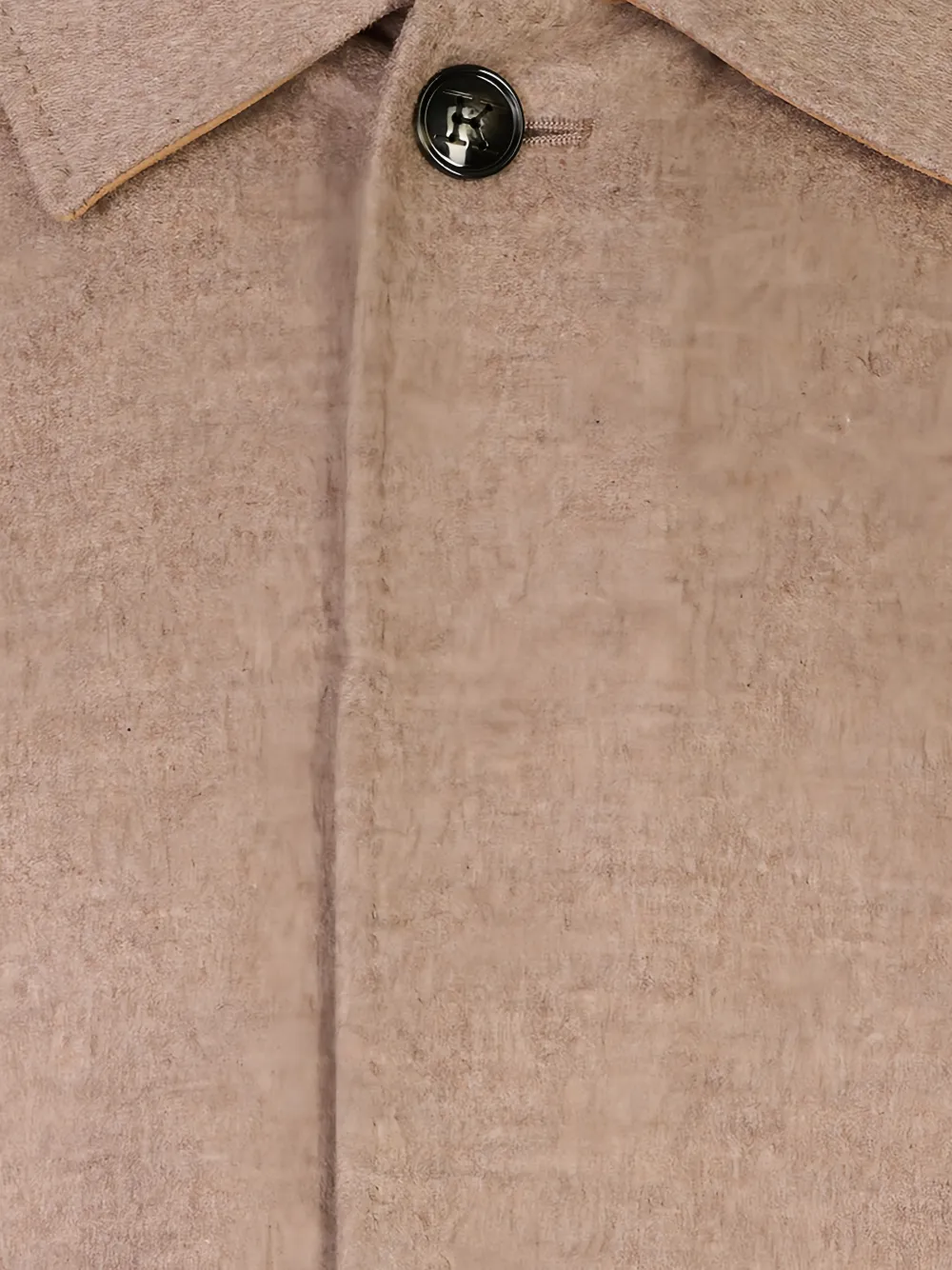 Kiton Jas met verborgen voorkant Beige