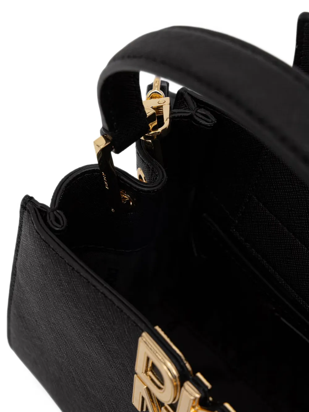 DKNY Foster logo-plaque cross tote bag Zwart