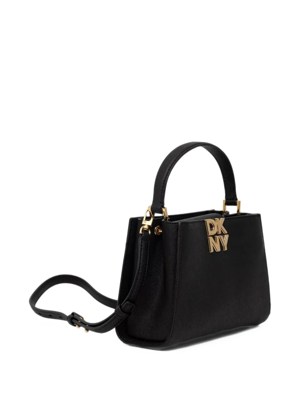 DKNY Foster logo-plaque cross tote bag Zwart