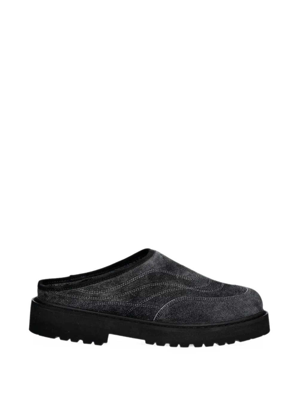 Diemme Maggiore quilted suede mules - Nero