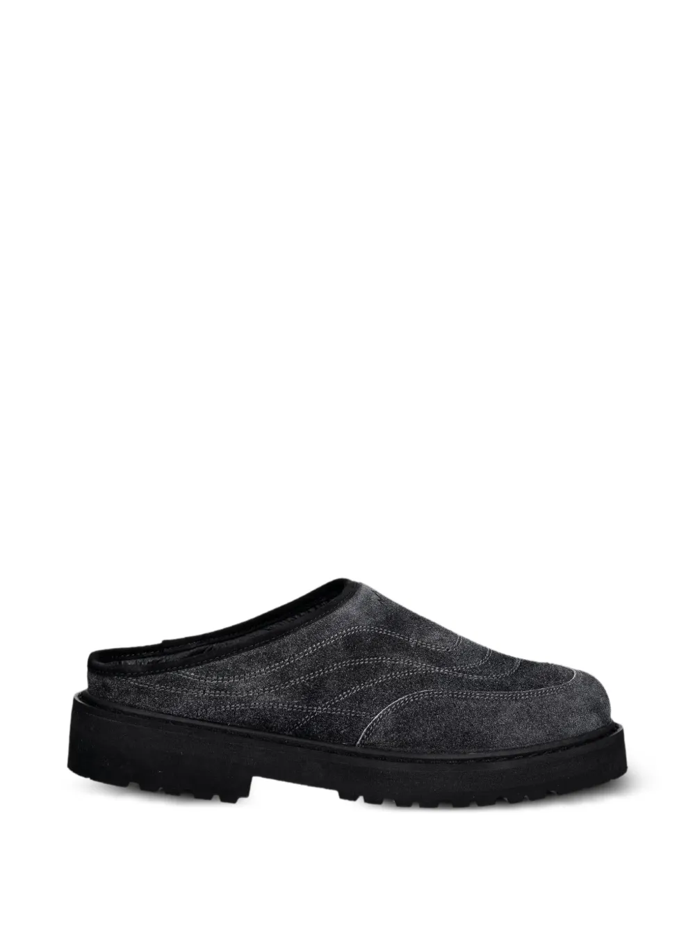 Diemme Maggiore quilted suede mules