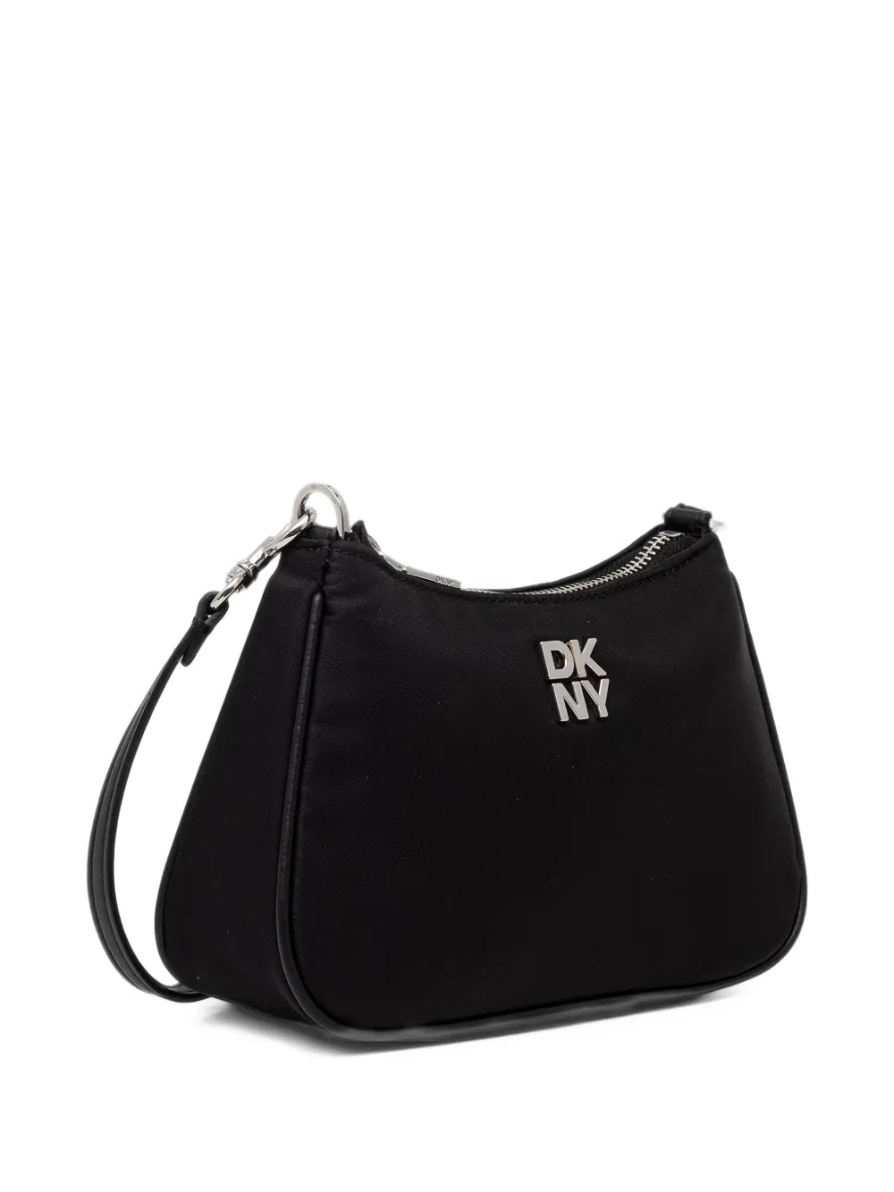 DKNY small Jenny logo-plaque shoulder bag Zwart