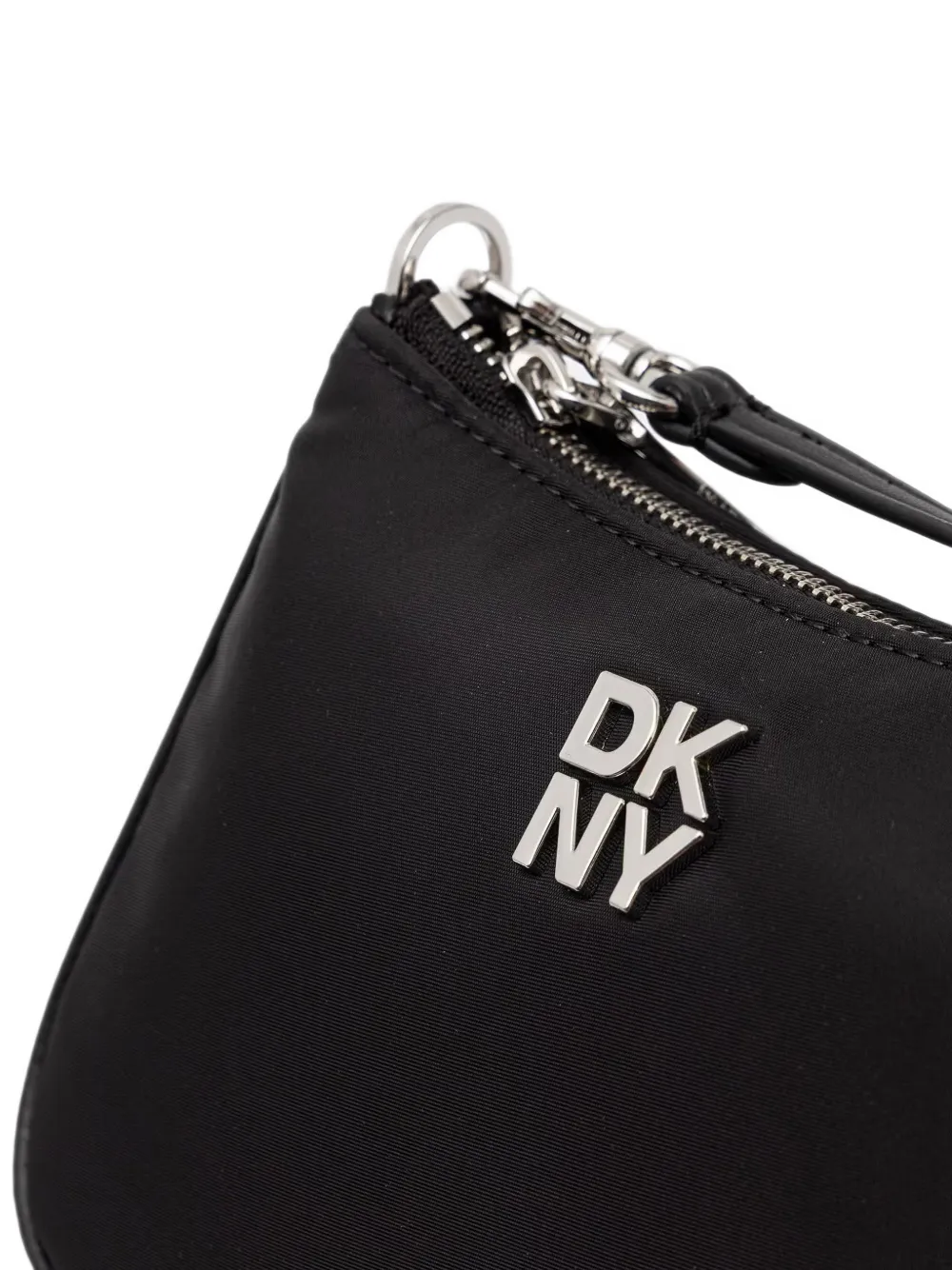 DKNY small Jenny logo-plaque shoulder bag Zwart