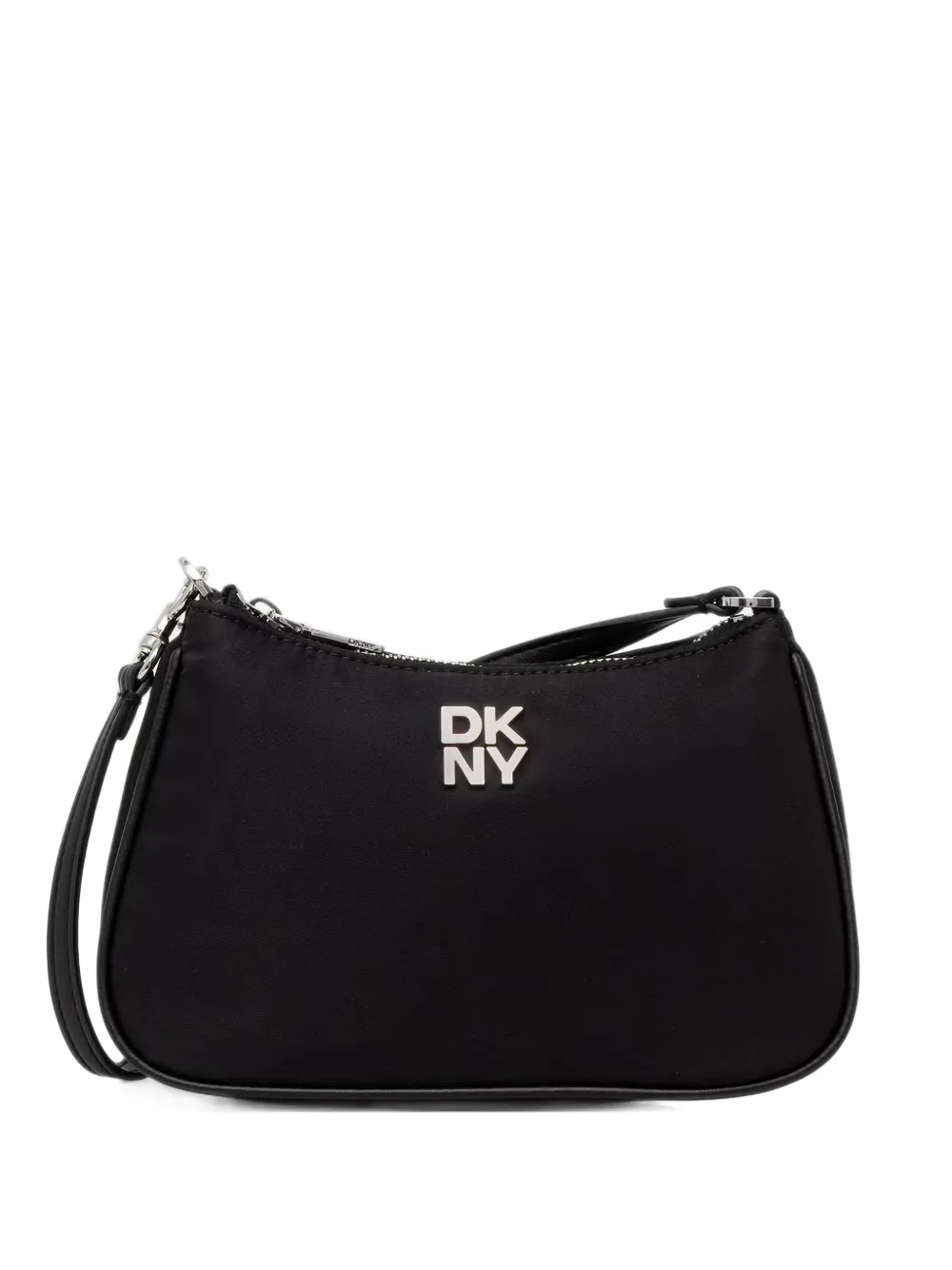 DKNY small Jenny logo-plaque shoulder bag - Schwarz