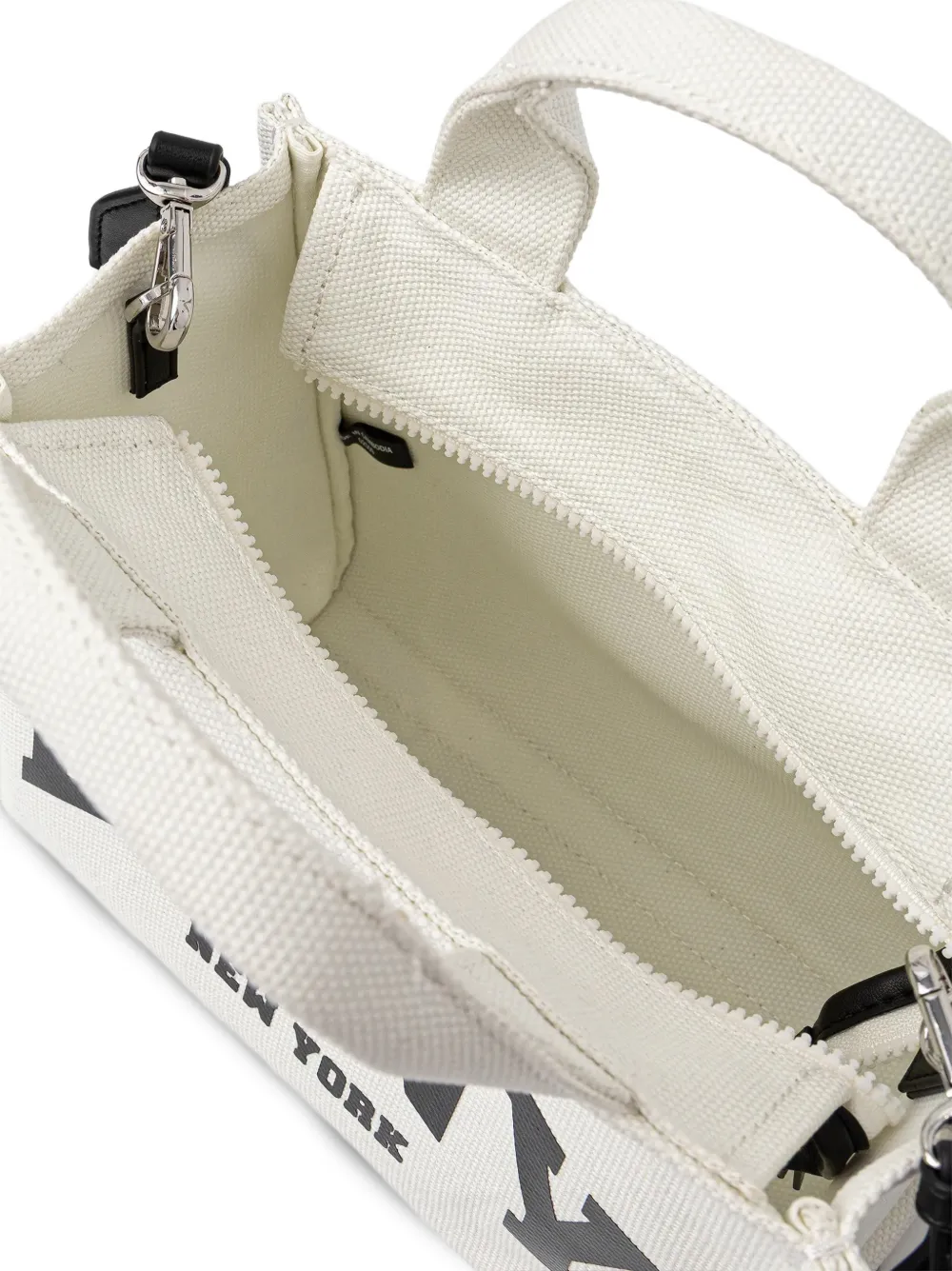 DKNY Canvas shopper Wit