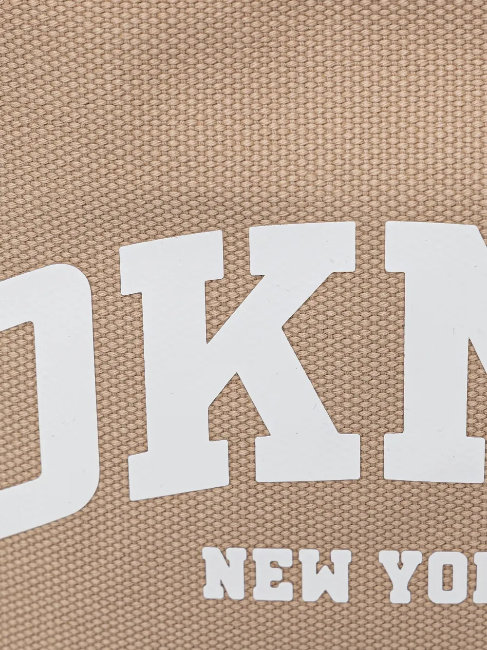 DKNY Kleine shopper met logoprint en handgreep Beige