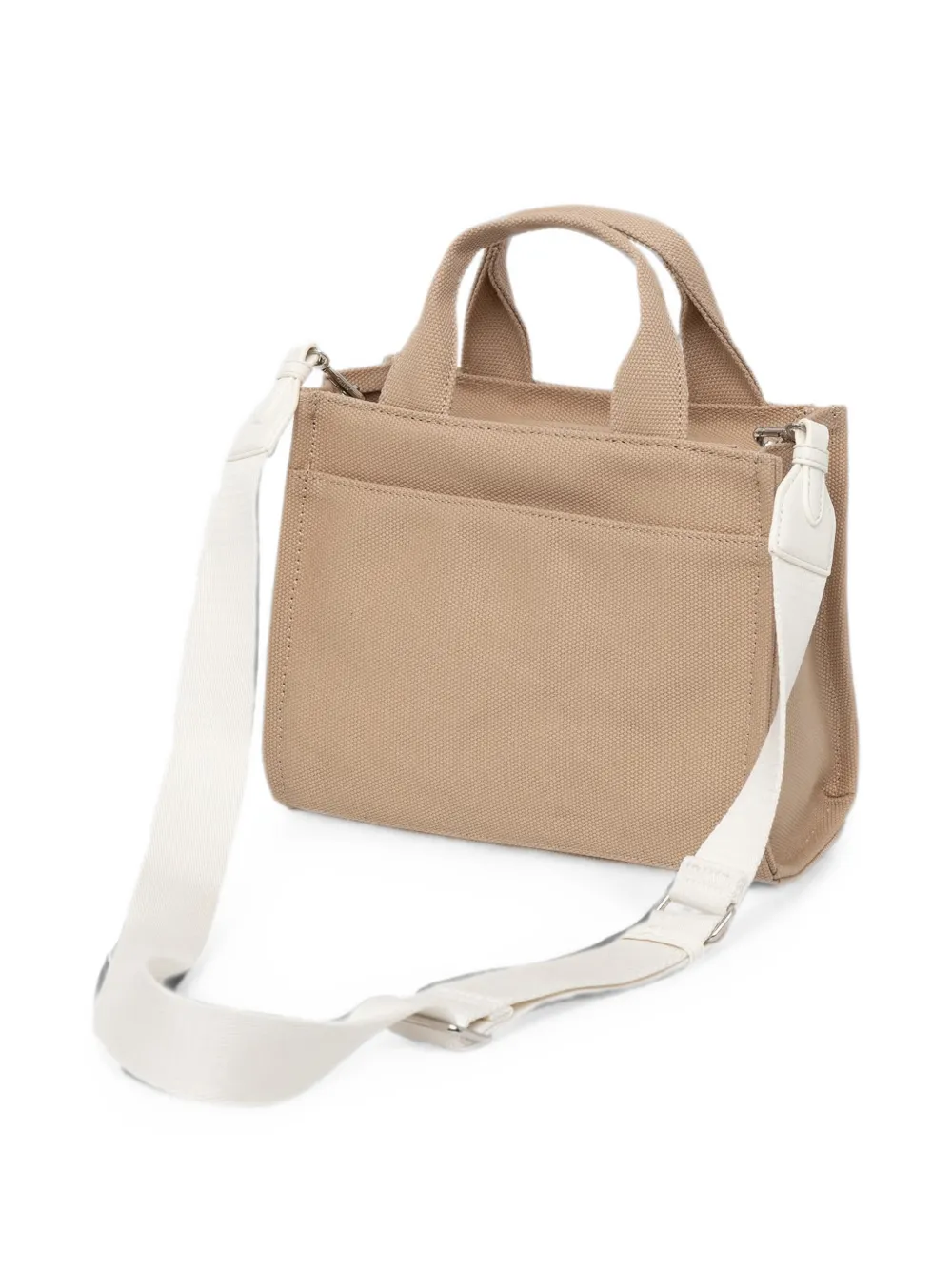 DKNY Kleine shopper met logoprint en handgreep Beige