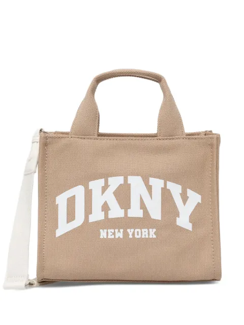 DKNY small Handle logo-print tote bag