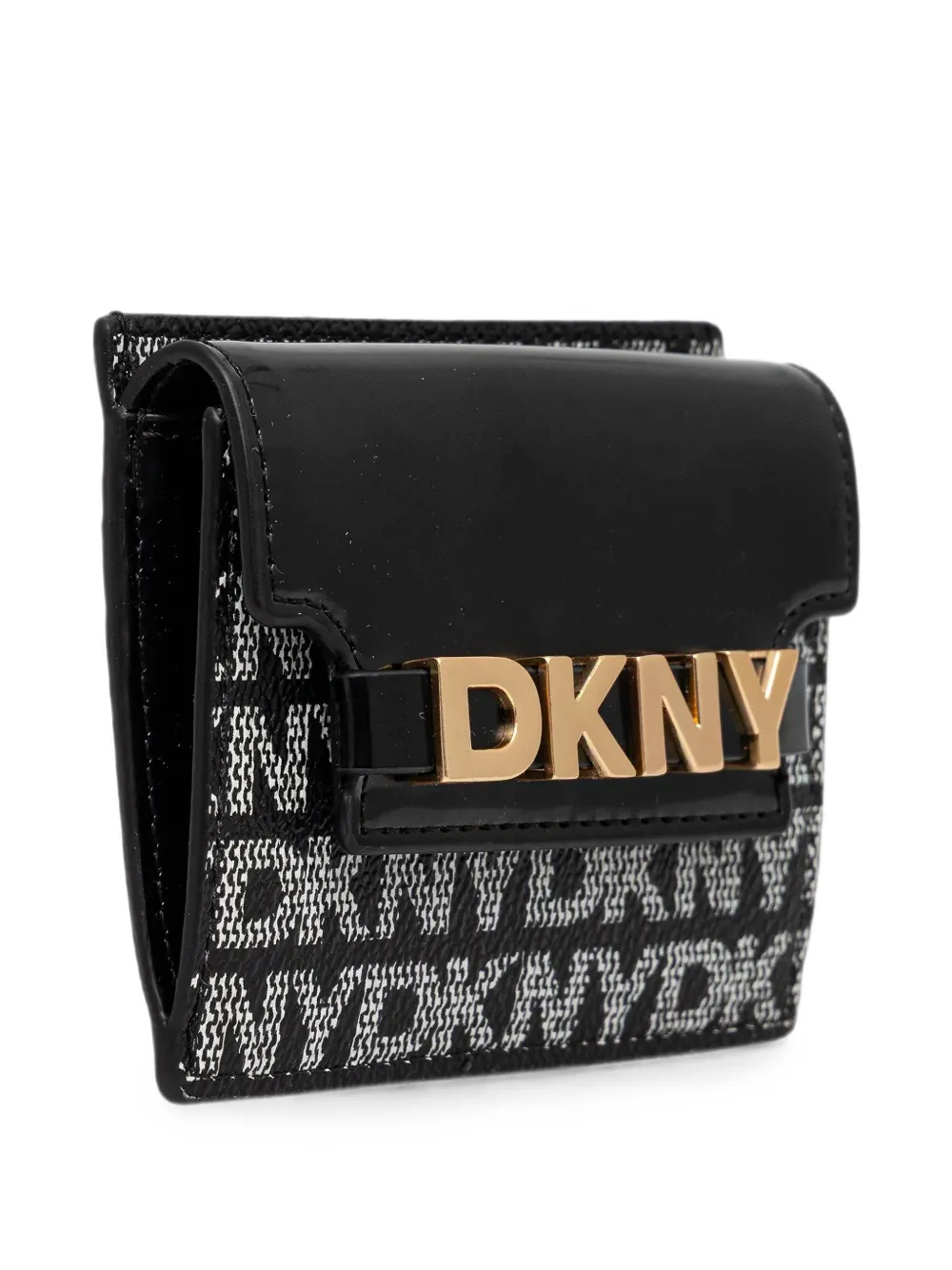 DKNY Avril portemonnee met logoprint Zwart