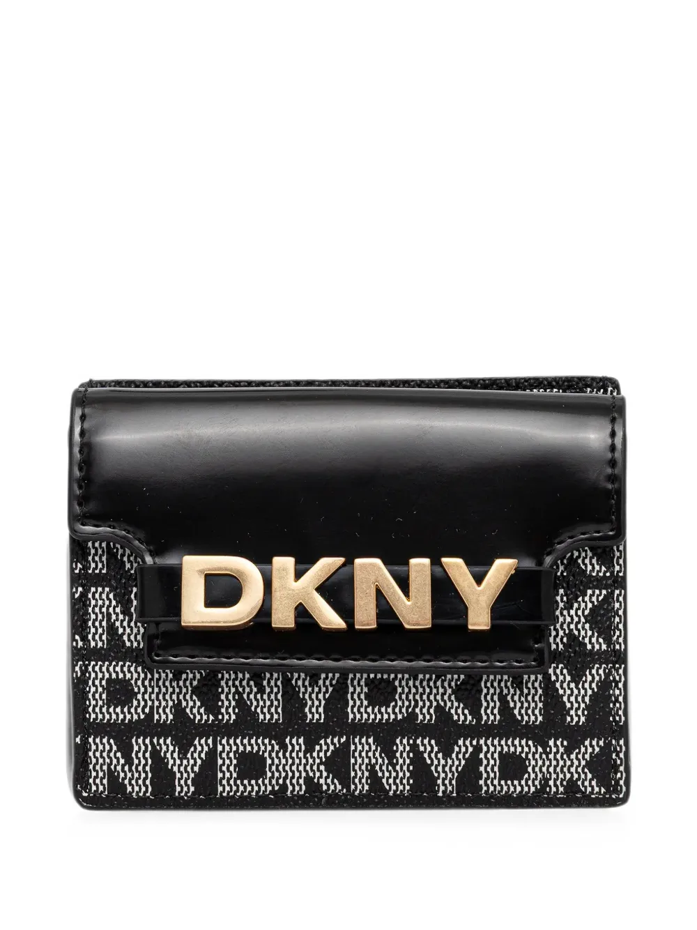 DKNY Avril logo-print wallet - Nero