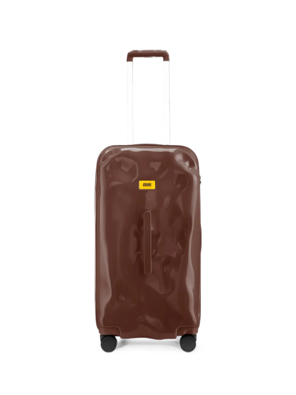 Crash Baggage Medium Trunk Dented-effect Four-wheel Suitcase In Brown