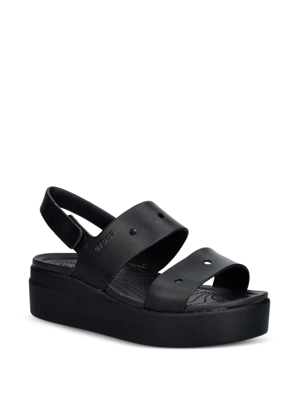 Crocs Brooklyn 4U platform sandals Zwart
