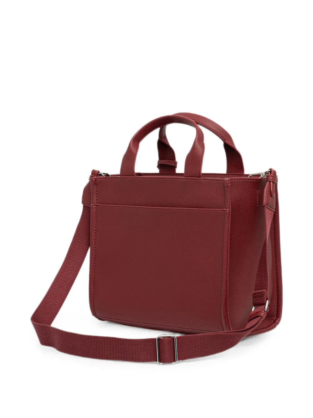 DKNY Handlee shopper met logo-reliëf en bedel Rood