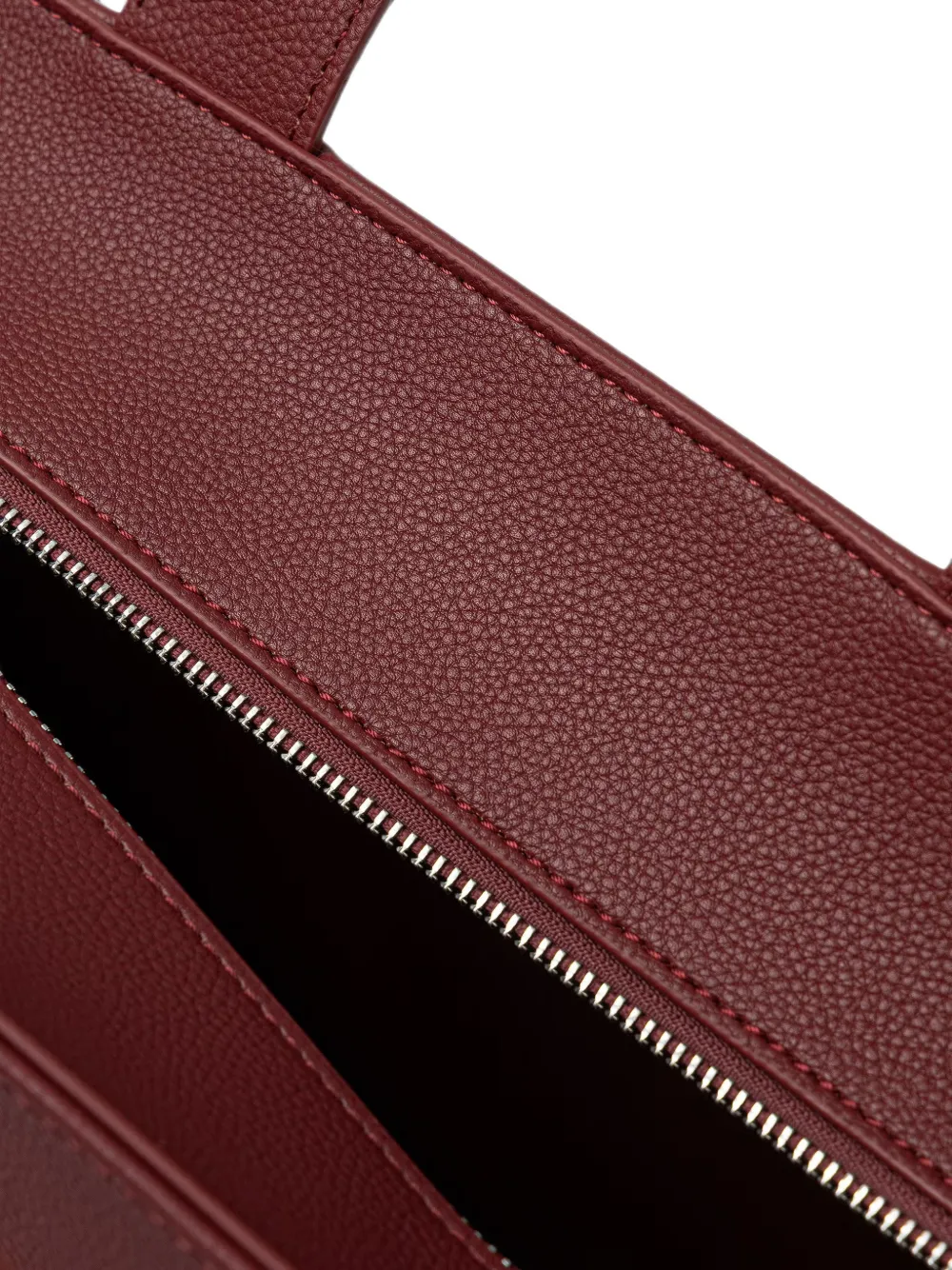 DKNY Handlee shopper met logo-reliëf en bedel Rood